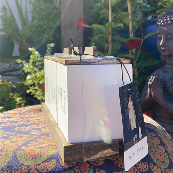 NEW Rae Dunn “ONE. TWO. THREE” Wooden Canisters - Picture 11 of 16